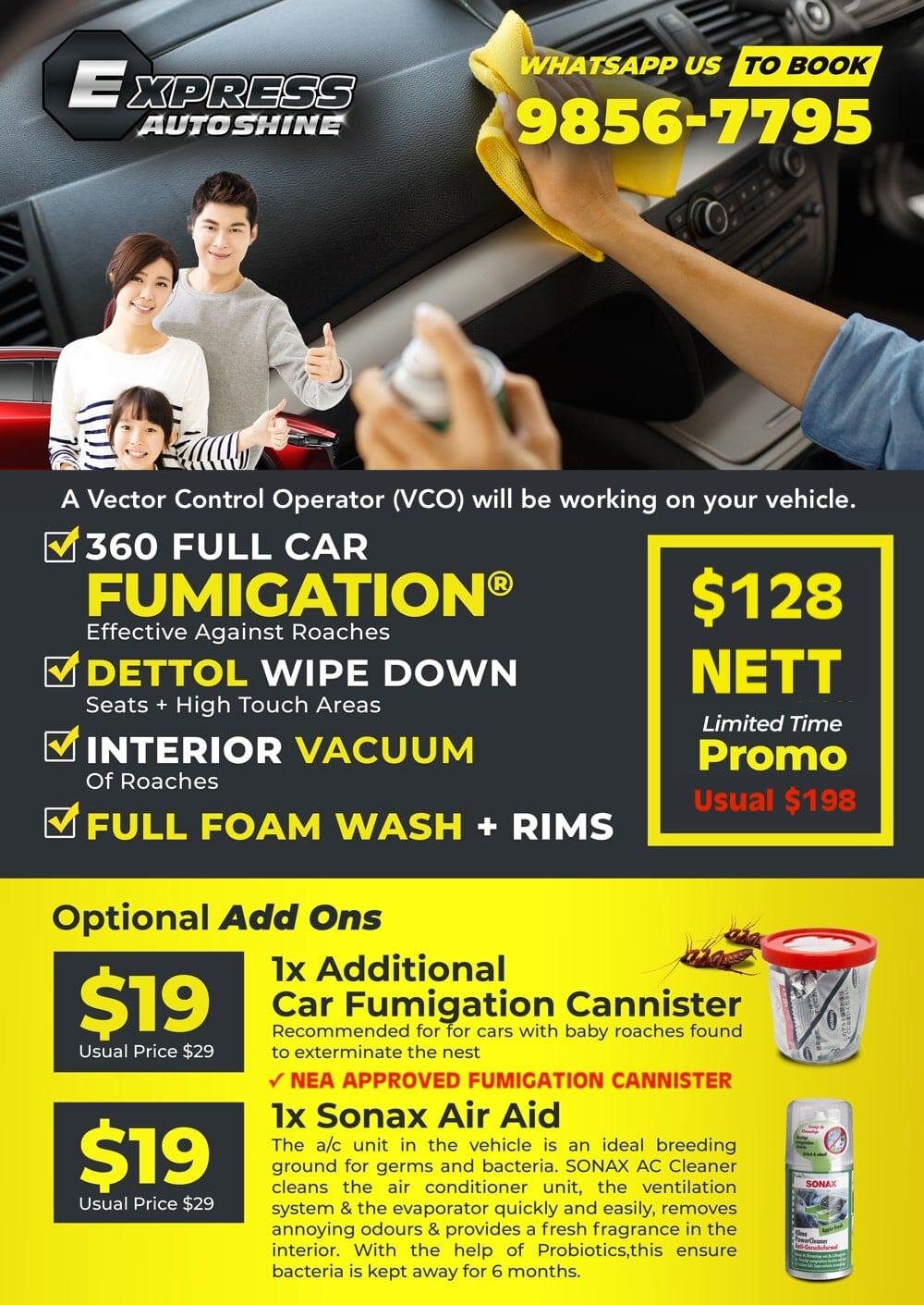 Car Fumigation Services Singapore Effective vehicle fumigation for pest-free cars in Singapore.