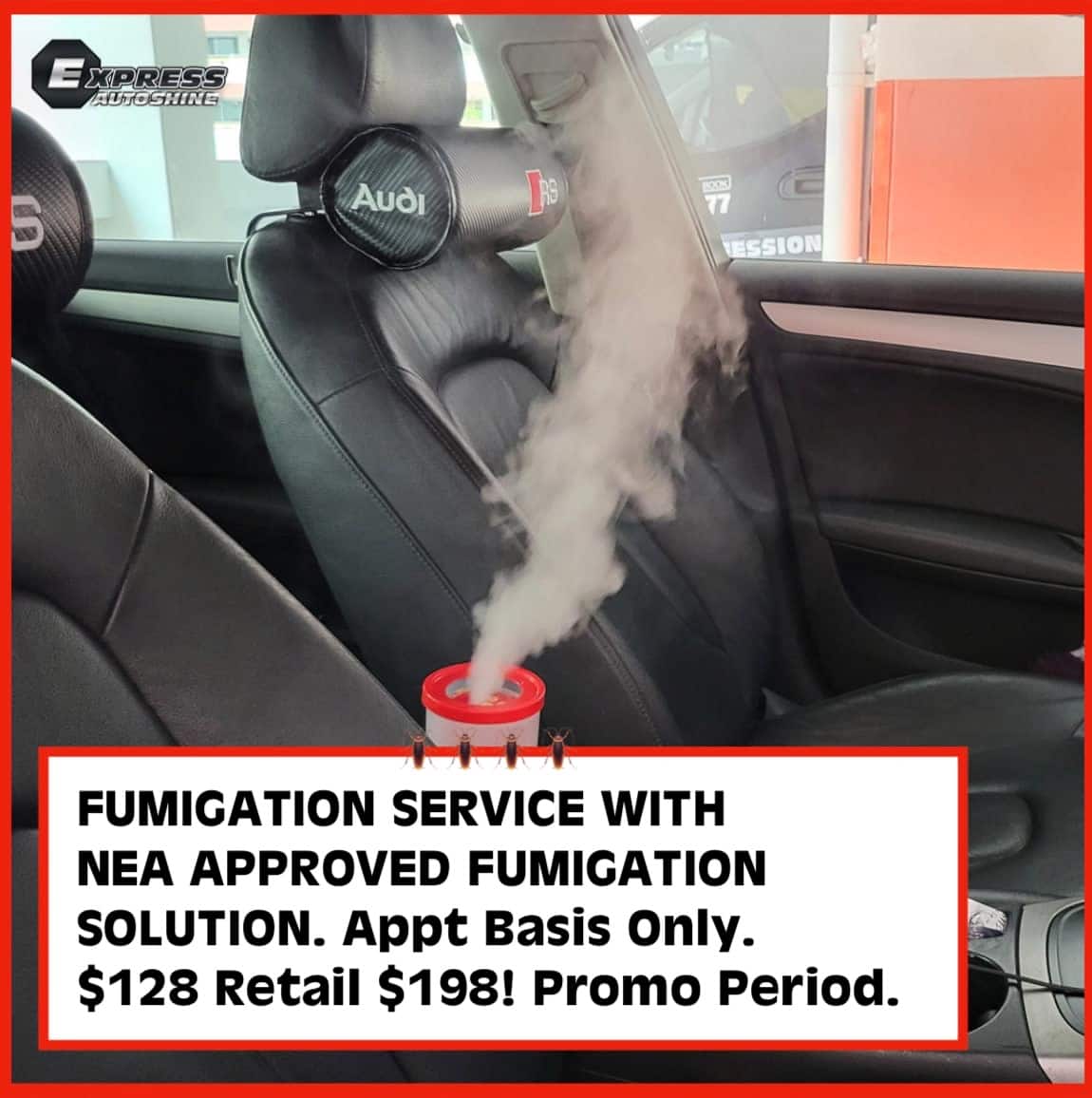 Car Fumigation Service Singapore Fumigation service with NEA-approved solution inside a vehicle. Safe, effective, and available by ap.